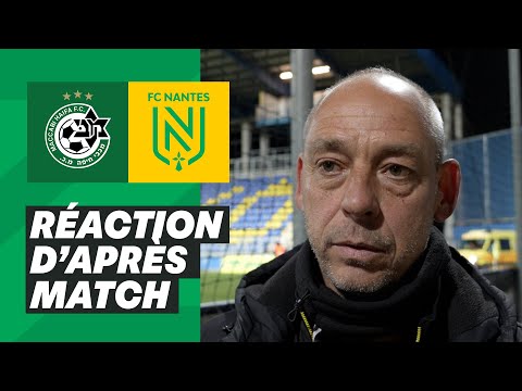 🎥🎙️ [Youth League] Stéphane Moreau après Maccabi Haïfa - FC Nantes (1-0)
