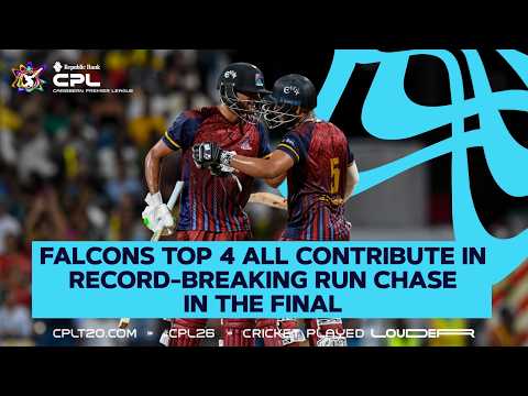 Antigua &amp; Barbuda Falcons' Batters All Shine To Lead Them To Maiden CPL Title | CPL 2026