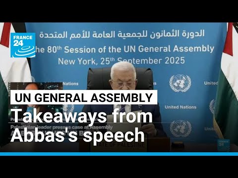 Takeaways from Palestinian leader's speech at the UN General Assembly • FRANCE 24 English