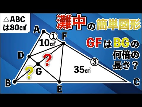 【日本最高峰の灘中の図形】分かれば簡単すぎるこの問題、あなたは解ける？【中学受験の算数】