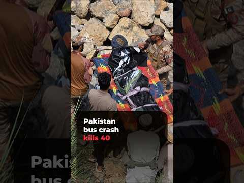 Pakistan bus crash kills 40 | #ajshorts