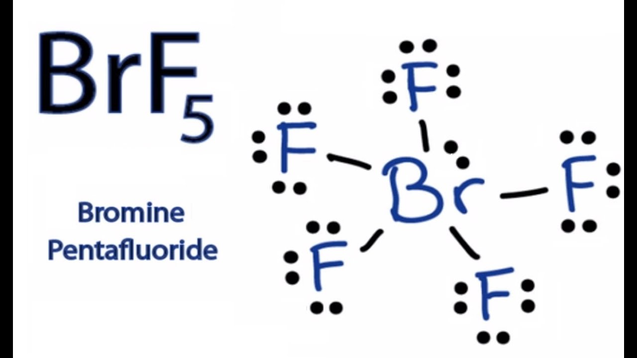 BrF5 Lewis Structure - How to Draw the Lewis Dot Structure for BrF5 ...