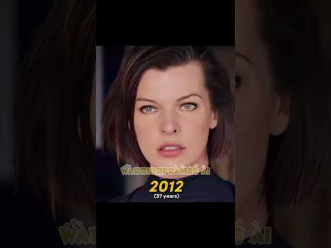 The evolution of Milla Jovovich (1991-2025) #millajovovich #residentevil #evolution #fypシ #shorts