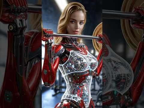 Watch an AI Robot Girl Train with Humans at a Los Angeles Gym #AIrobot #AIgym