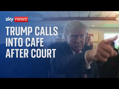 Donald Trump calls into cafe after pleading not guilty in classified documents case