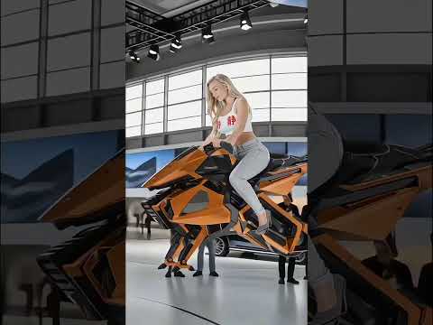 🚀 2025 Robot Expo: New AI Passenger Flying Bike Test | #Flyingbike#robotics#expo#bike