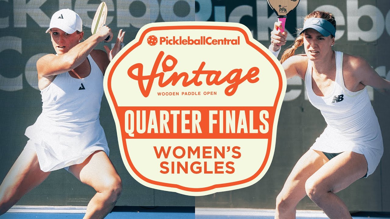 Brooke Buckner v Genie Bouchard at the Pickleball Central Sacramento Vintage Open