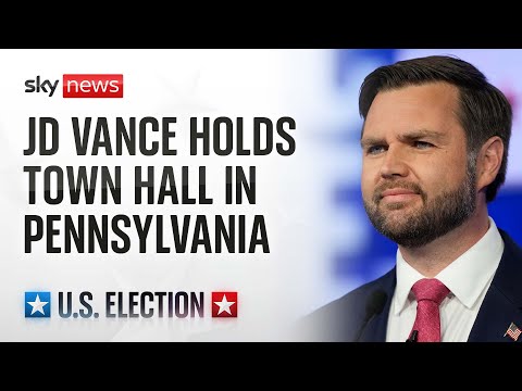 Vice presidential candidate JD Vance holds a Town Hall in Pennsylvania