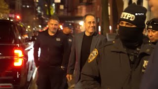 "F You!" Jerry Seinfeld HECKLED by Pro-palestine Protesters in NYC