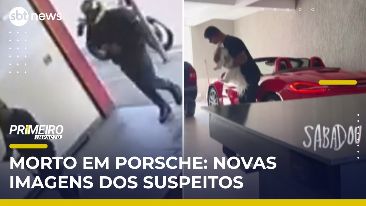 Novas imagens revelam ação de suspeitos antes da morte de empresário em Porsche | PrimeiroImpacto
