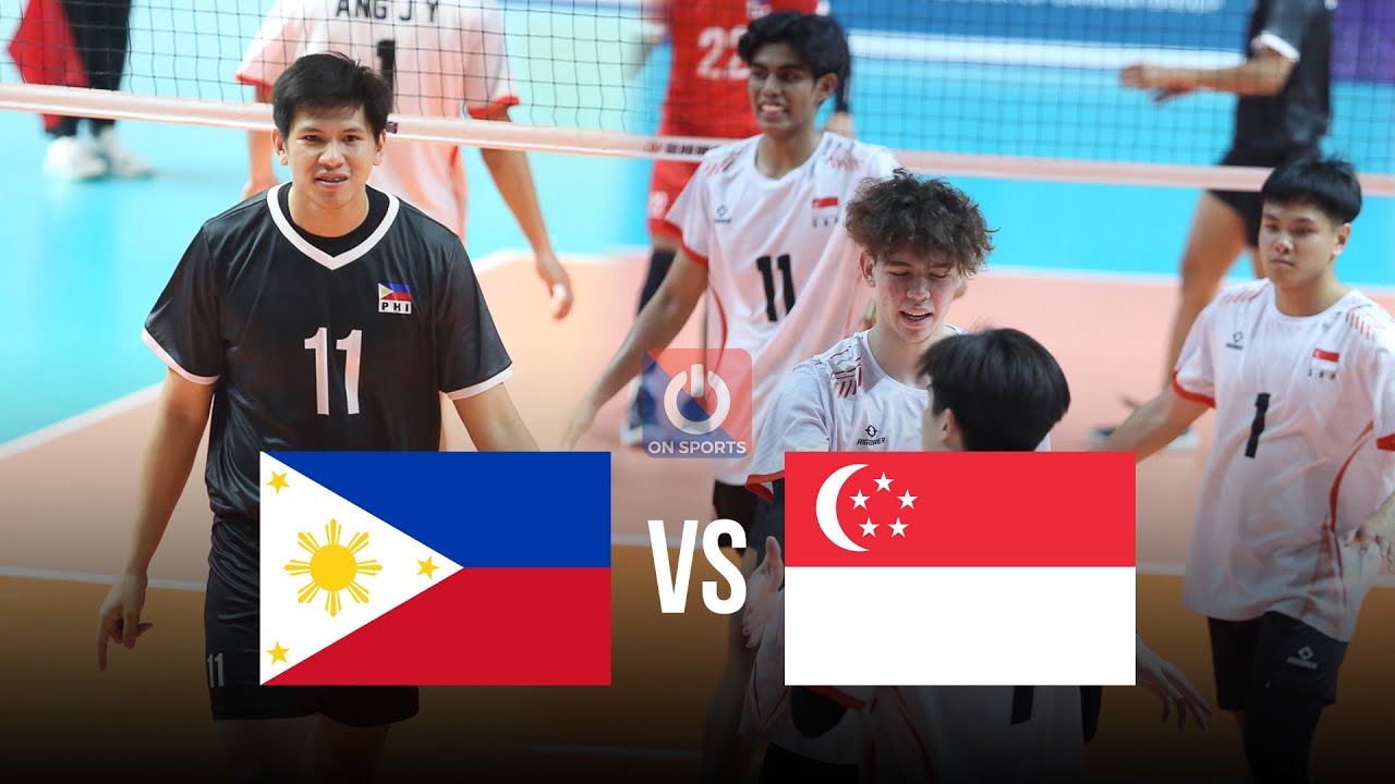 🔴Full HD | PHILIPPINES vs SINGAPORE | Star moment Joshua Umandal - Men's Volleyball ASEAN