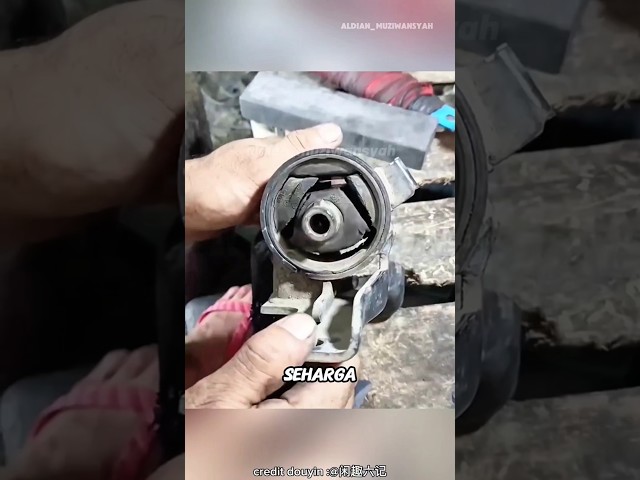 trik bengkel, karet bantalan bushing, dibuat baru.