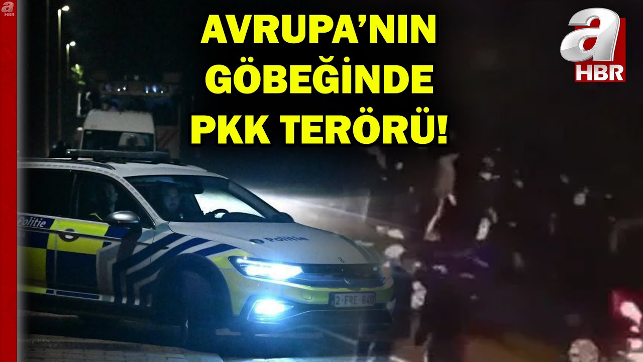 Avrupa’da PKK terörü! Avrupa'nın merkezinde terör yandaşları sokakları karıştırdı | A Haber