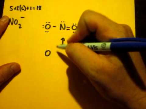 Lewis Dot Structure of NO2- (Nitrite Ion) - YouTube