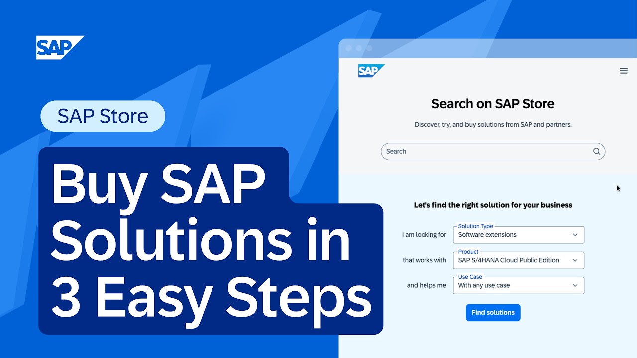 Buy SAP Solutions in 3 Easy Steps | Shop with Confidence on SAP Store