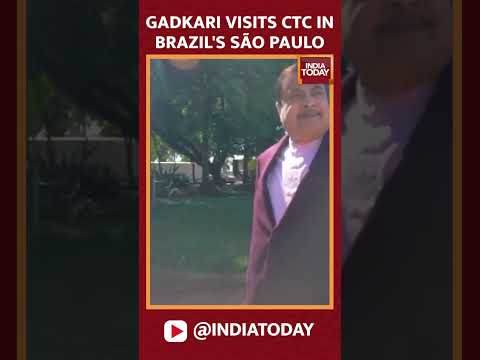 Nitin Gadkari visits Sugarcane Technology Center (CTC) in Brazil's São Paulo