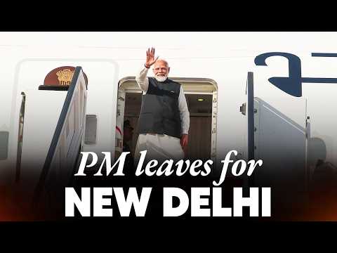 LIVE: PM Modi emplanes for New Delhi