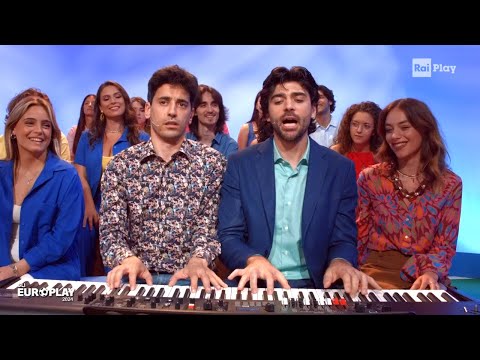 Italia - Croazia : gli inni nazionali con Valerio Lundini e Carlo Amleto - Gli EuroPlay 24/06/2024