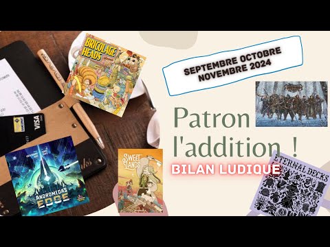Patron l'addition - septembre/octobre/novembre 2024