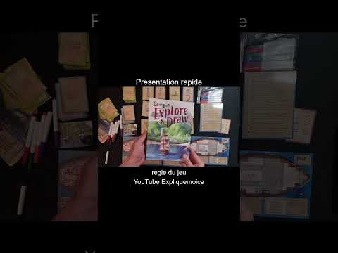 présentation rapide de L'ILE DES CHATS EXPLORE AND DRAW  de  #luckyduckgames   #expliquemoica ​