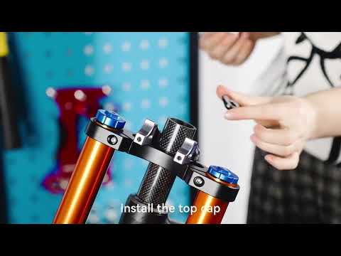 LUNJE Direct Mount Stem for Dual Crown Fork DH FR MTB Bike #DirectMountStem #DualCrownStem #OEMStem