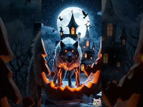"Terrifying Ghost Wolf Awakens 🌑🐺 | Cinematic Halloween Nightmare"