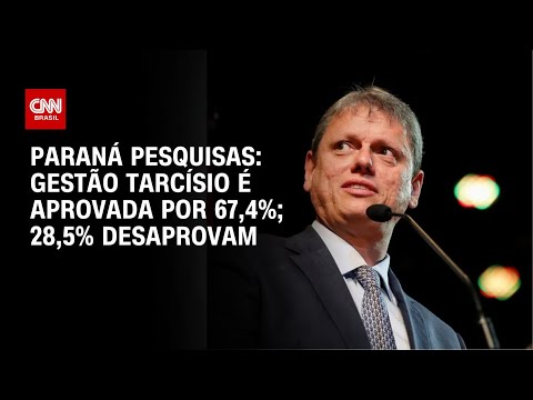 ​Paraná Pesquisas: Gestão Tarcísio é aprovada por 67,4% em SP; 28,5% desaprovam