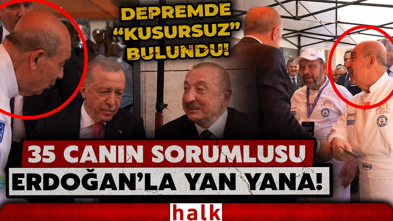 Şubat depreminde 35 canın sorumlusu olup "kusursuz" bulunan MADO'nun sahibi Erdoğan'la yan yana!
