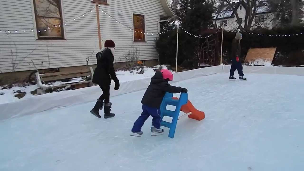 Homemade Ice Rink Magic Youtube