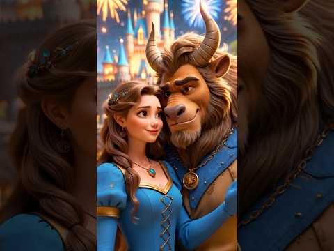 🌹✨ Beauty & The Beast in Real Life?! 🐾🏰 #animation #cartoon #funny