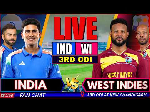 🔴 LIVE: India vs West Indies, Live 3rd ODI Match Watch Along | IND vs WI Live cricket match Today