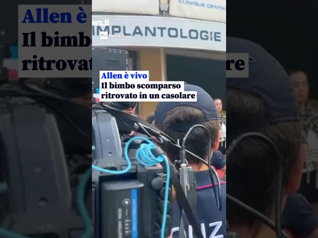 Allen è vivoIl bimbo scomparso ritrovato in un casolare