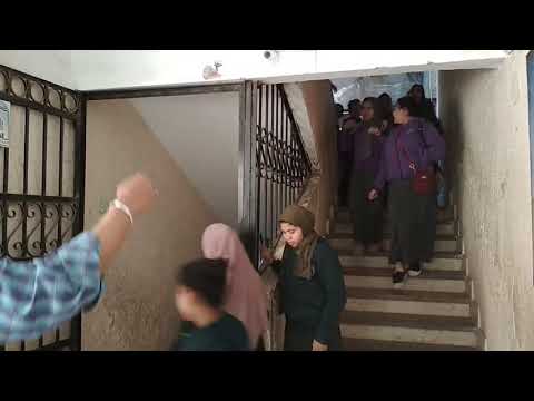 خطة اخلاء مدرسة المحمدية الاعدادية  بنات - إدارة الخليفة و المقطم التعليمية