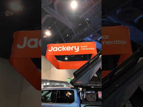 Rooftop tent with Solar Wings from Jackery #solarpower #jackery #powergeneration
