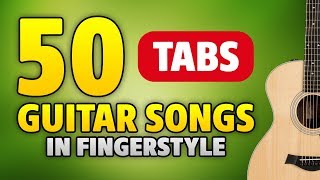 50 мелодий на гитаре с табами (50 guitar songs in fingerstyle with TABS)