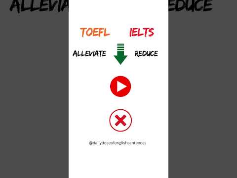 TOEFL vs IELTS Vocabulary #learnenglish #toefl #ielts