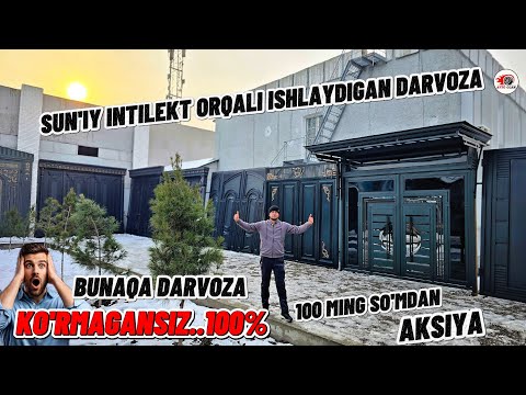 Kelajak Darvozasi tayyor bo'ldi..Telefon Orqali Boshqariladigan Yagona.. AI Darvoza