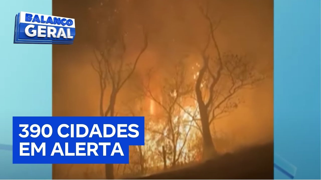 Tempo seco provoca incêndios em SP, MG, GO e DF