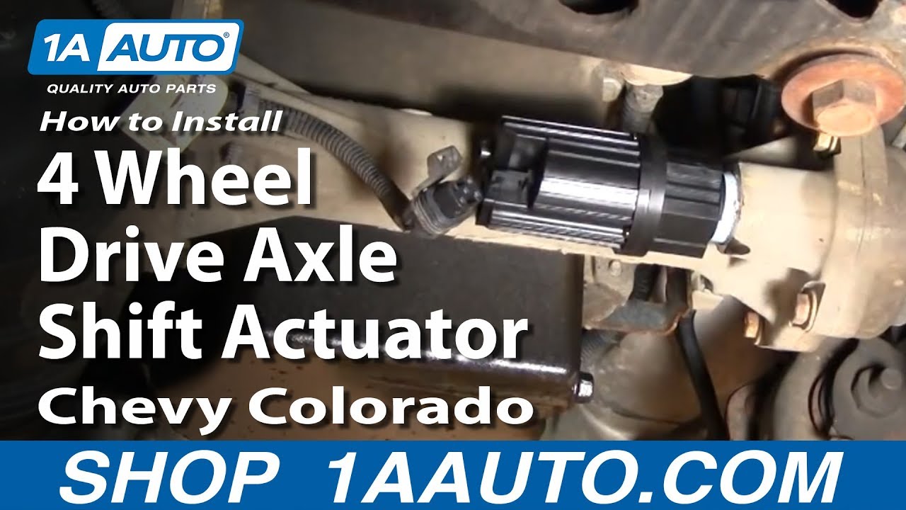 How To Install Replace 4 Wheel Drive Axle Shift Actuator ... 2000 s10 blazer shifter wiring diagram schematic 