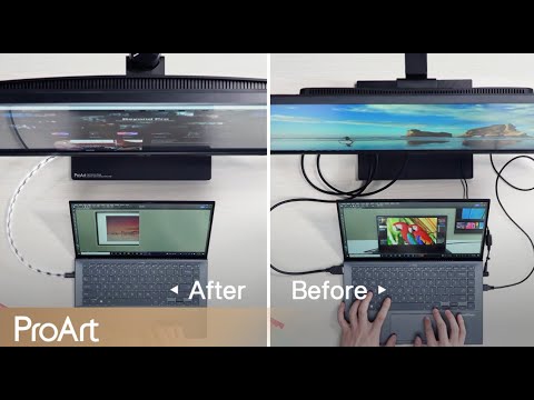 Simplify Your Workspace- ProArt Display USB-C Monitor Series