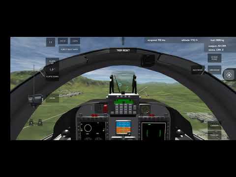 Atterrissage complet avec l'avion de chasse TUCANO 314.