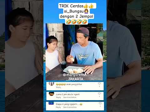 TRIK Cerdas👍👍 si_Bungsu🙎♀️dengan 2 Jempol🤣🤣🤣🤣#trik#jempol#anakcerdas @MargarethA_JAKARTA