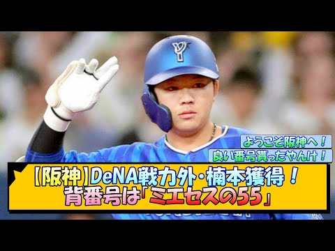 【阪神】DeNA戦力外・楠本獲得！背番号は「ミエセスの55」【なんJ/2ch/5ch/ネット 反応 まとめ/阪神タイガース/藤川球児】