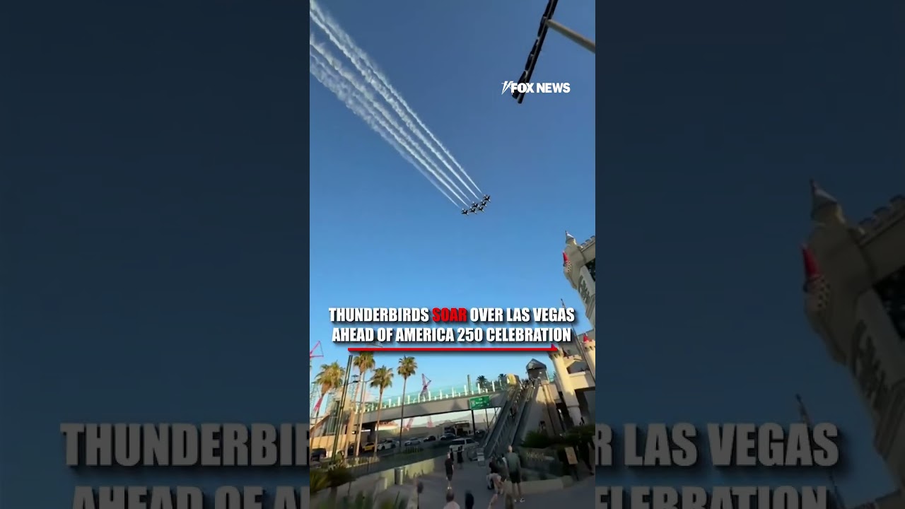 Thunderbirds SOAR over Las Vegas ahead of America 250 celebration #foxnews #news #shorts