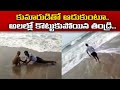 Man swept away while bathing with son at Puri beach, shocking visuals