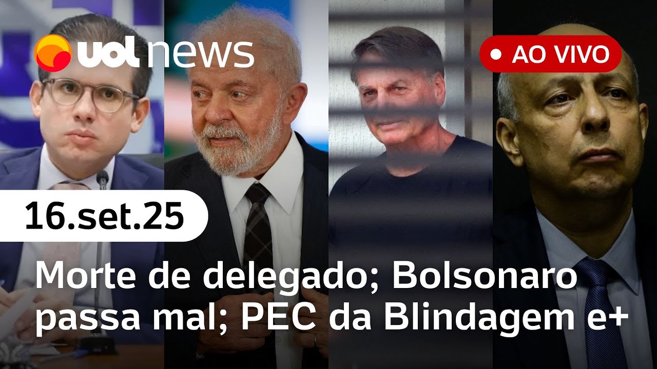Delegado morto: suspeito ficou em ala do PCC; Bolsonaro vai a hospital; Lula fala com Moraes e mais