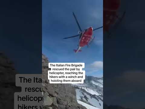 Hikers rescued by helicopter