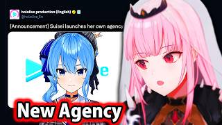 Calli reacting to Suisei launching her own agency: