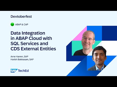? Data integration in ABAP Cloud with SQL services and CDS external entities
