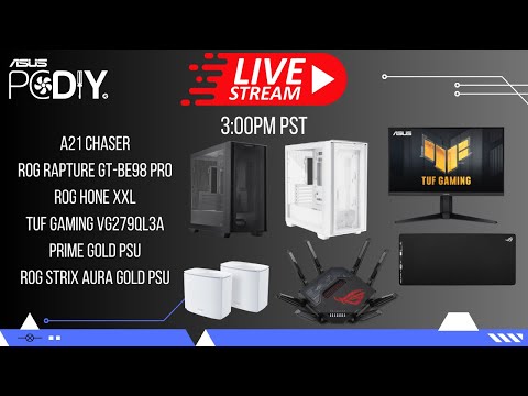 PCDIY Show #110 GT-BE98 Pro WiFi 7 router, A21 chaser case, ATX 3.0 PSU, Monitors, Keyboards & More!